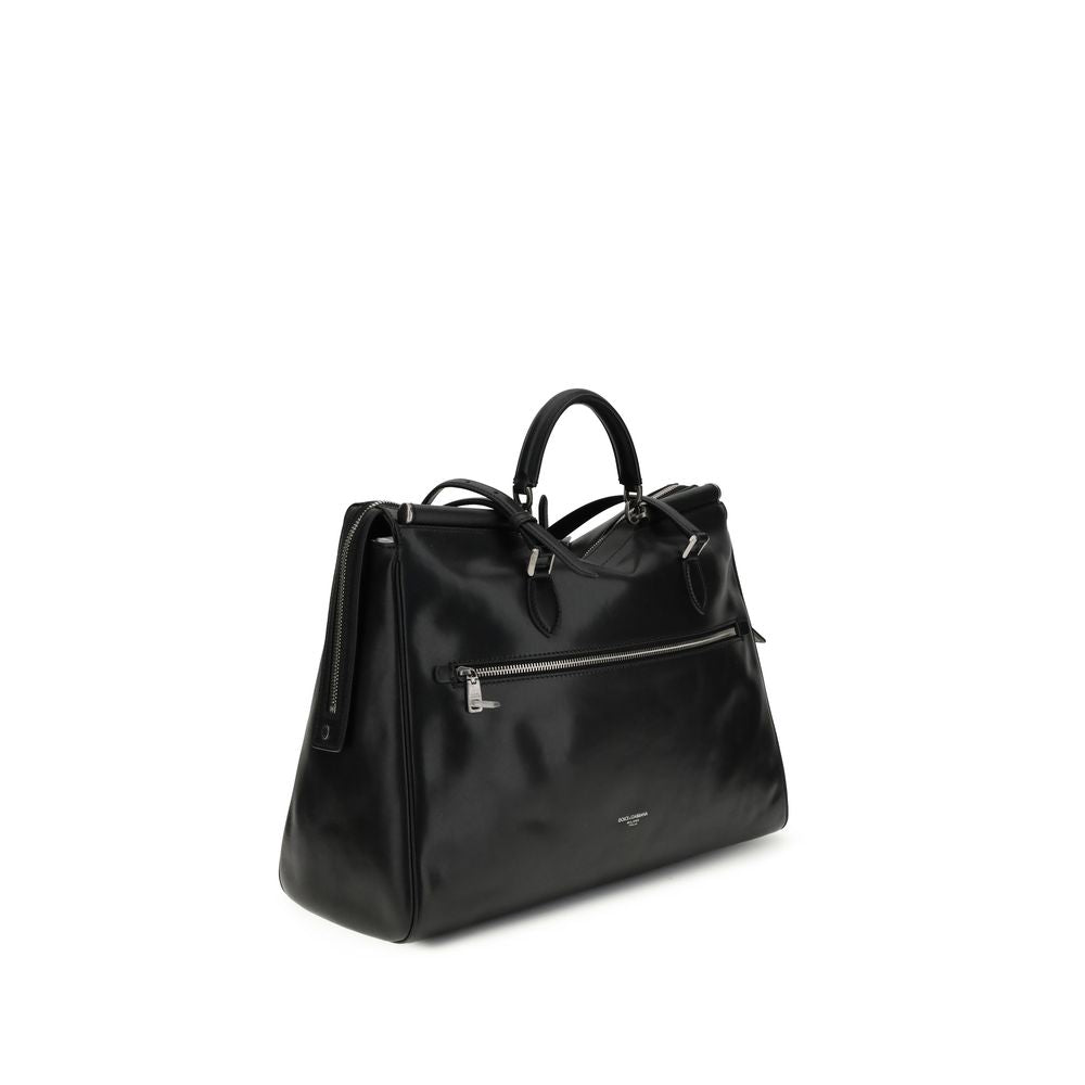 Black Calf Leather Bos Taurus Handbag