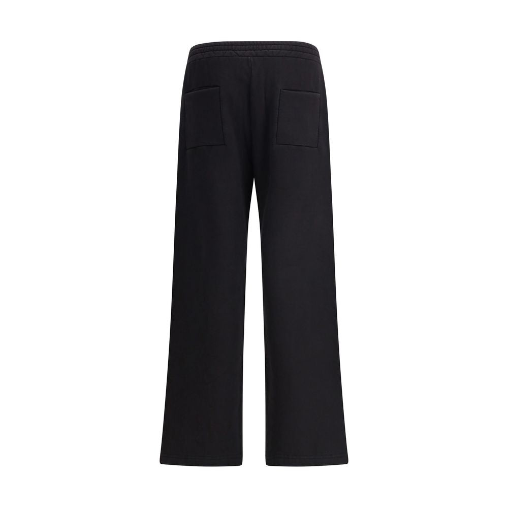 Black Cotton Casual Pants