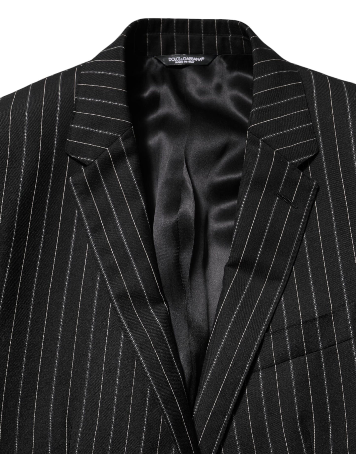 Black Stripes MARTINI 1 Button Suit Blazer