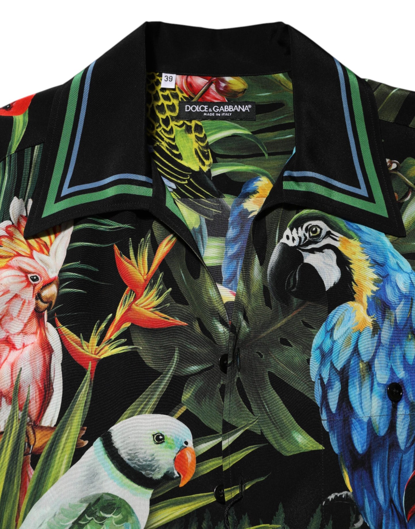 Multicolor Parrot Print Lounge Casual Shirt