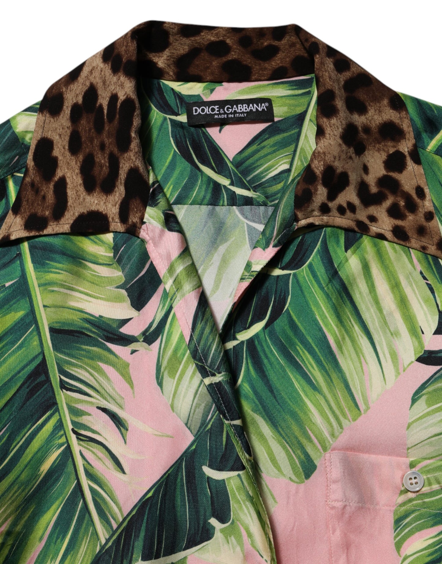 Pink Jungle Forest Oversized Blouse Shirt Top