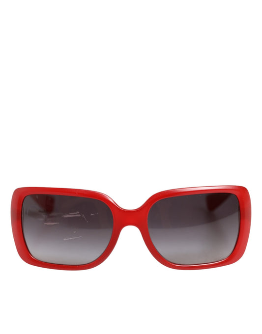 DG6093 Red Rectangular Grey Graduated Lenses Sunglasses