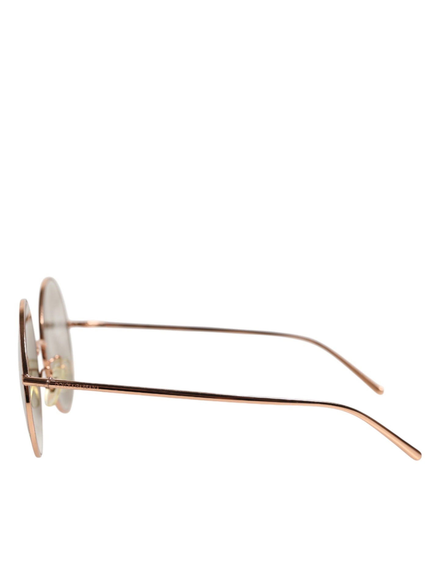 DG2215K Gold Metal Round Shades Eyewear Sunglasses