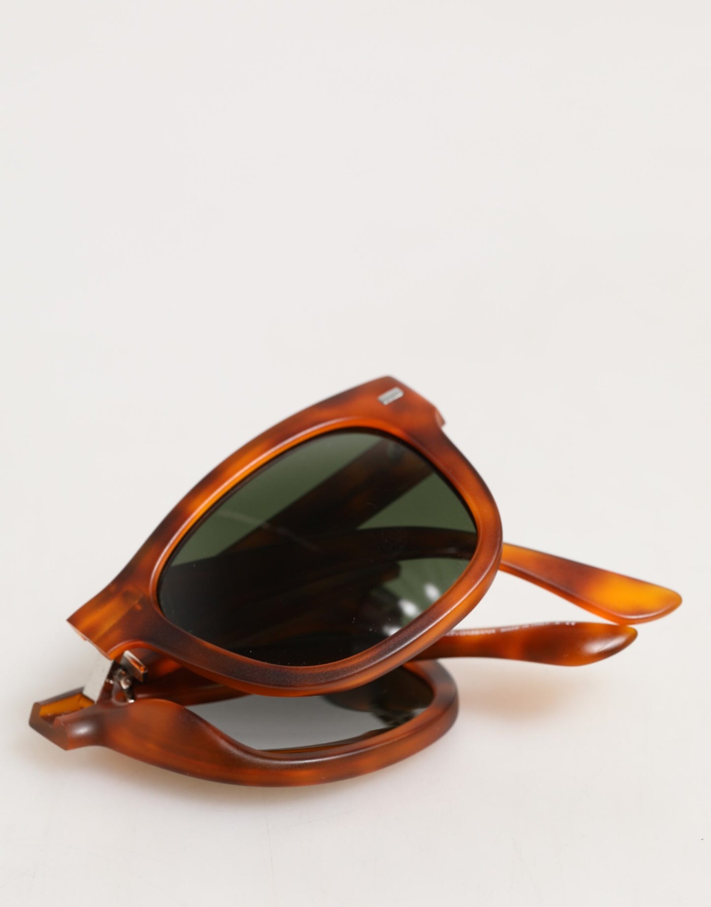 DG6089 Havana Full Rim Round Lenses Foldable Sunglasses