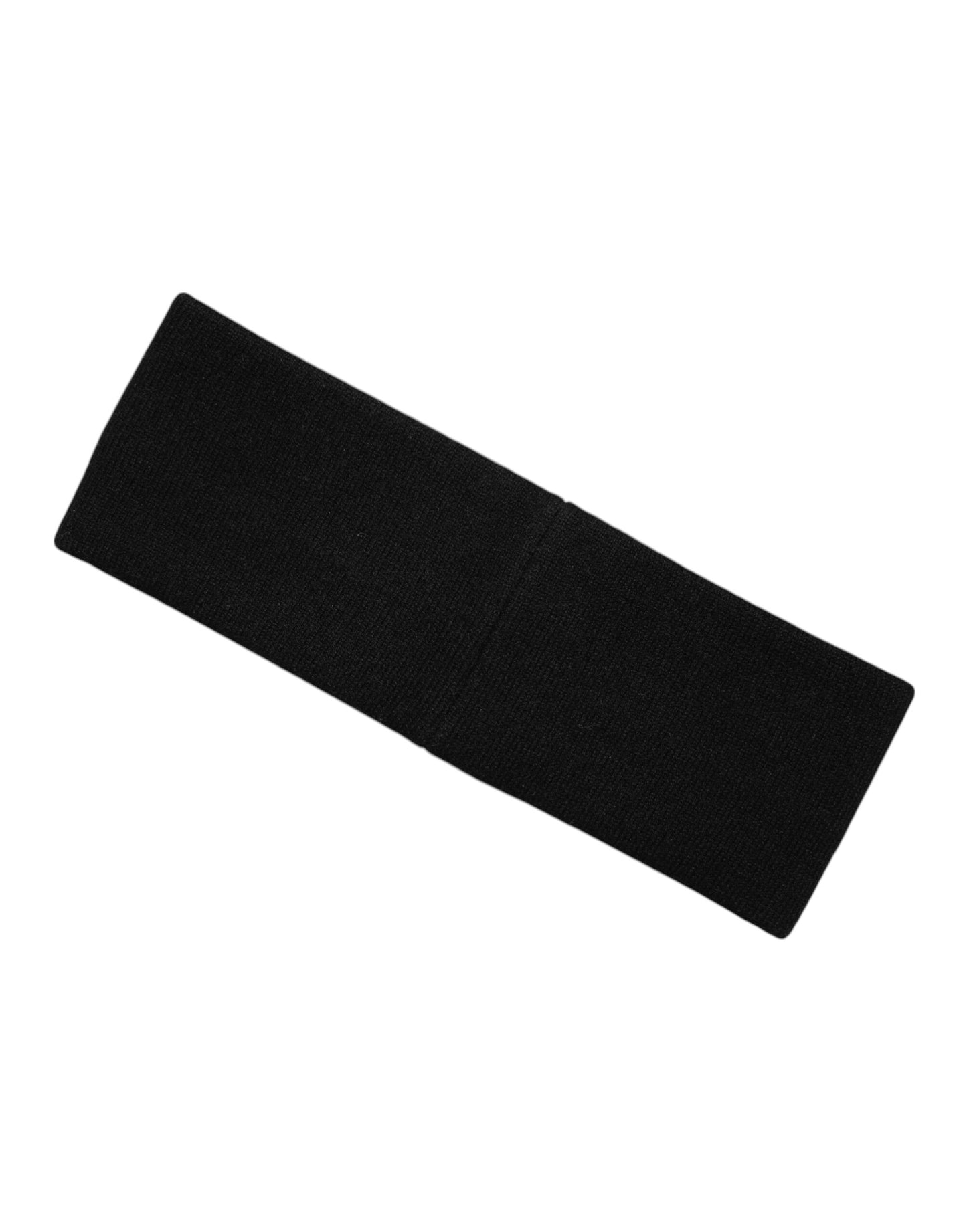 Black White Cashmere Headband DG Logo One Size Hat