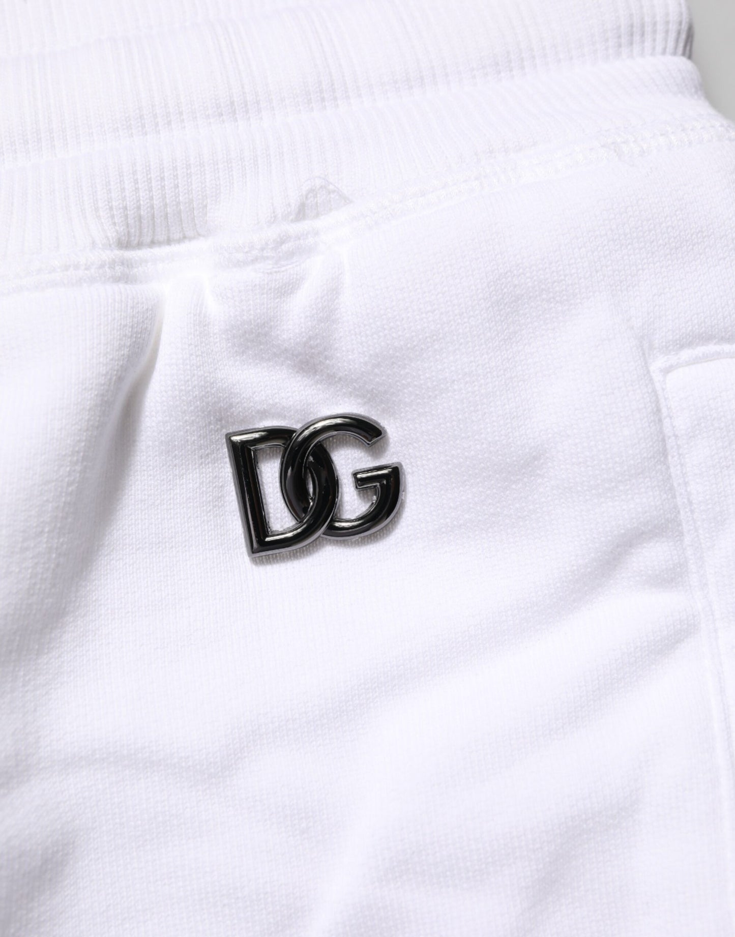 White Distressed Cotton Men Bermuda Shorts