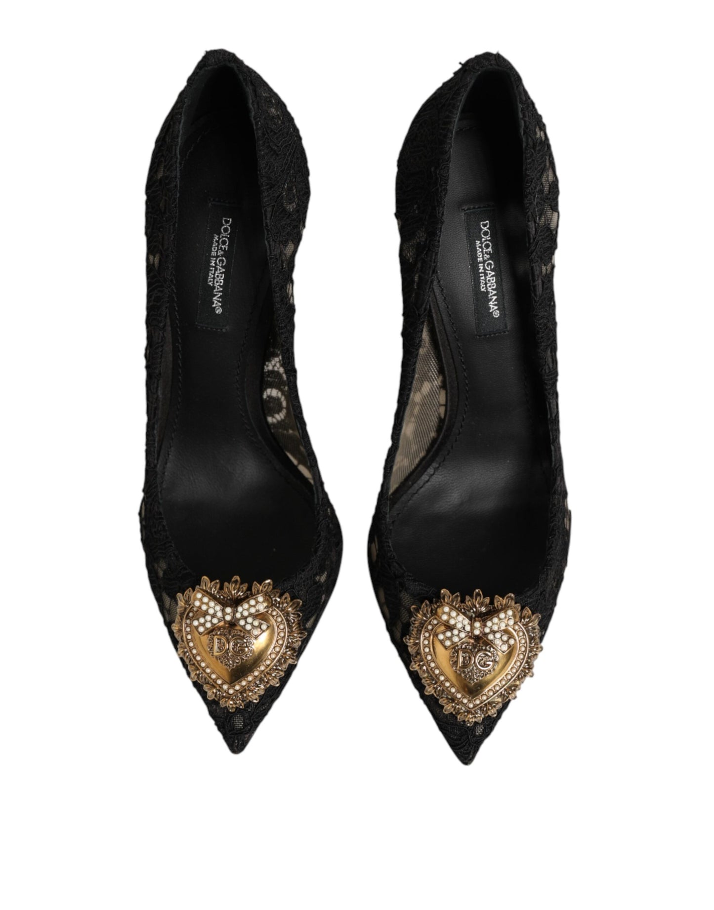 Black Taormina Lace DEVOTION Pumps Shoes