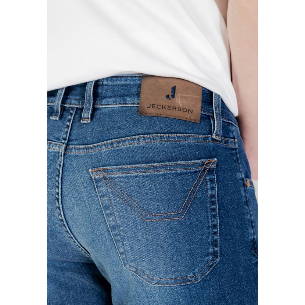 Blue Cotton Skinny Jeans