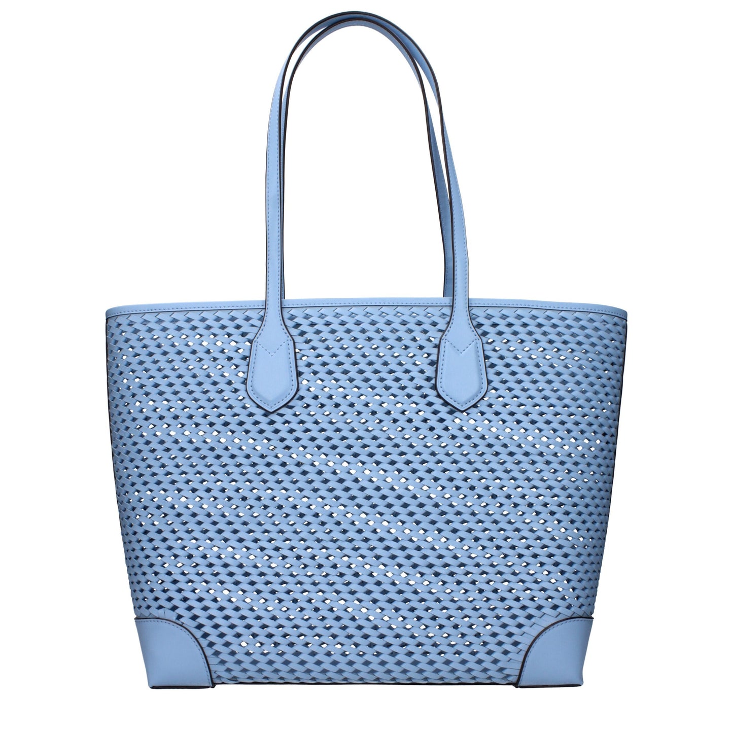 Light Blue Leather Shoulder Bag