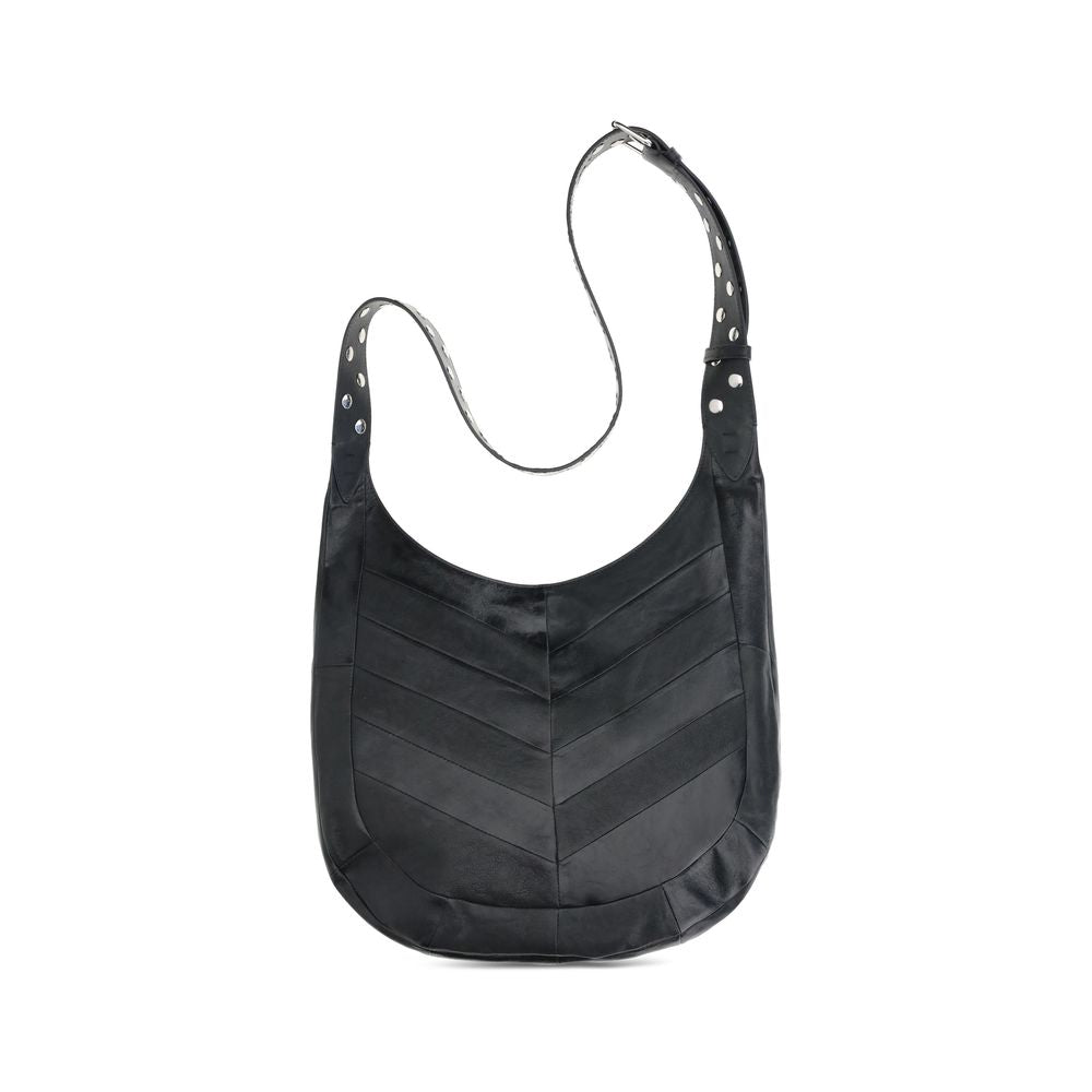 Black Leather Shoulder Bag