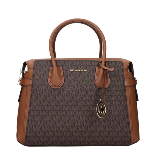 Brown Fabric Handbags