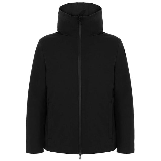 Black Polyester Jackets & Coat