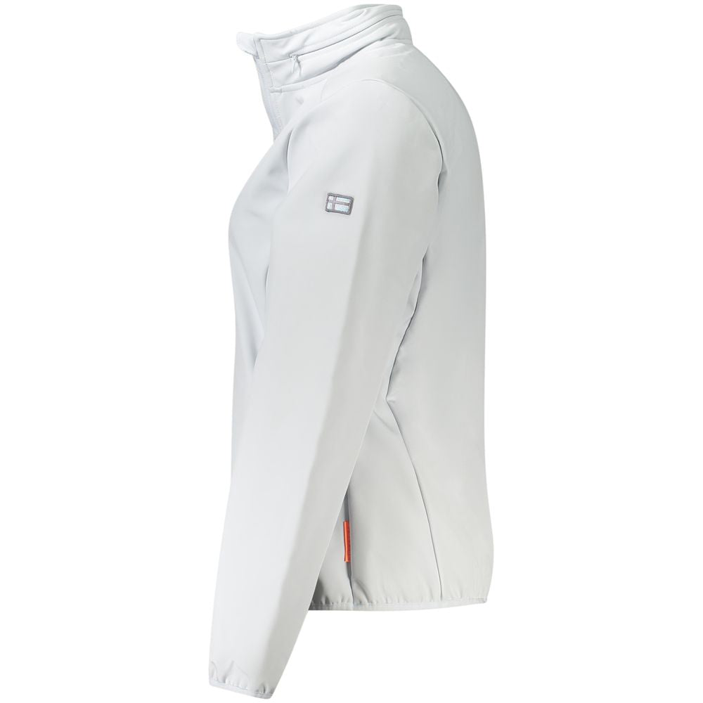 Gray Polyester Jackets & Coat