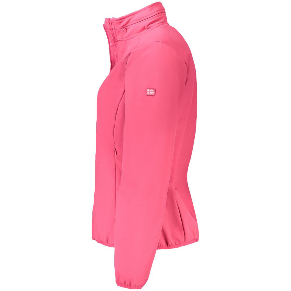 Pink Polyester Jackets & Coat