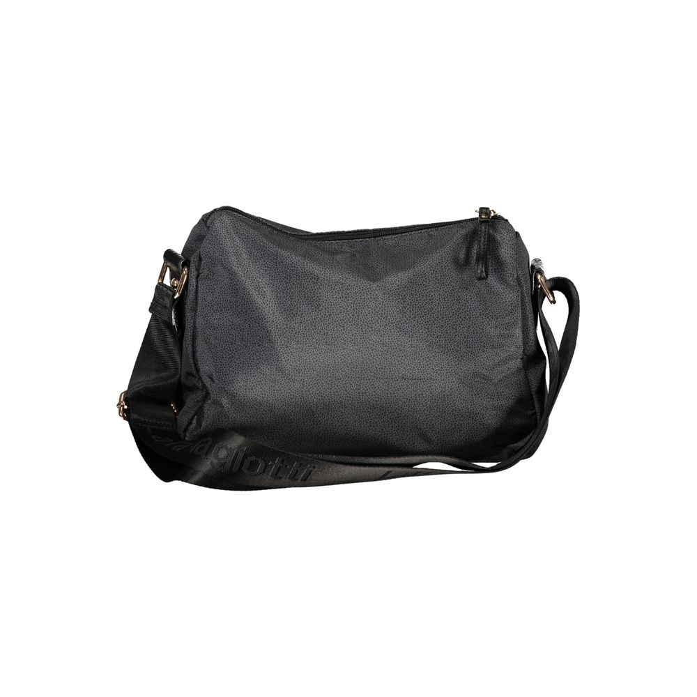 Black Polyester Women Handbag