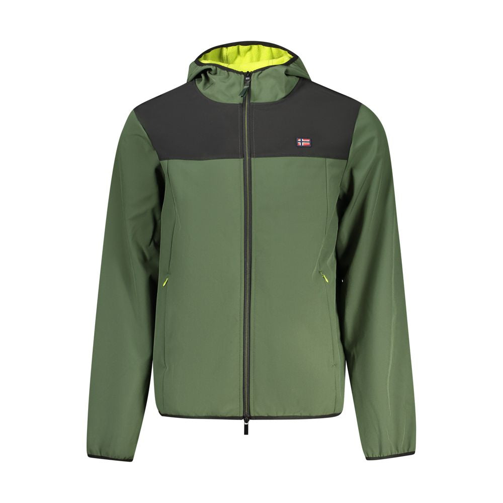 Green Polyester Jackets & Coat
