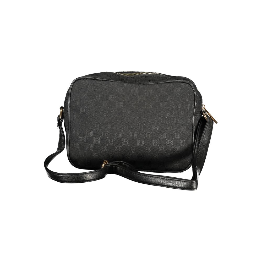 Black Polyester Handbag