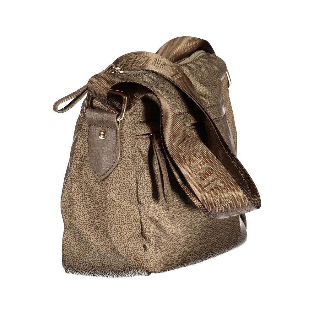 Beige Polyester Women Handbag