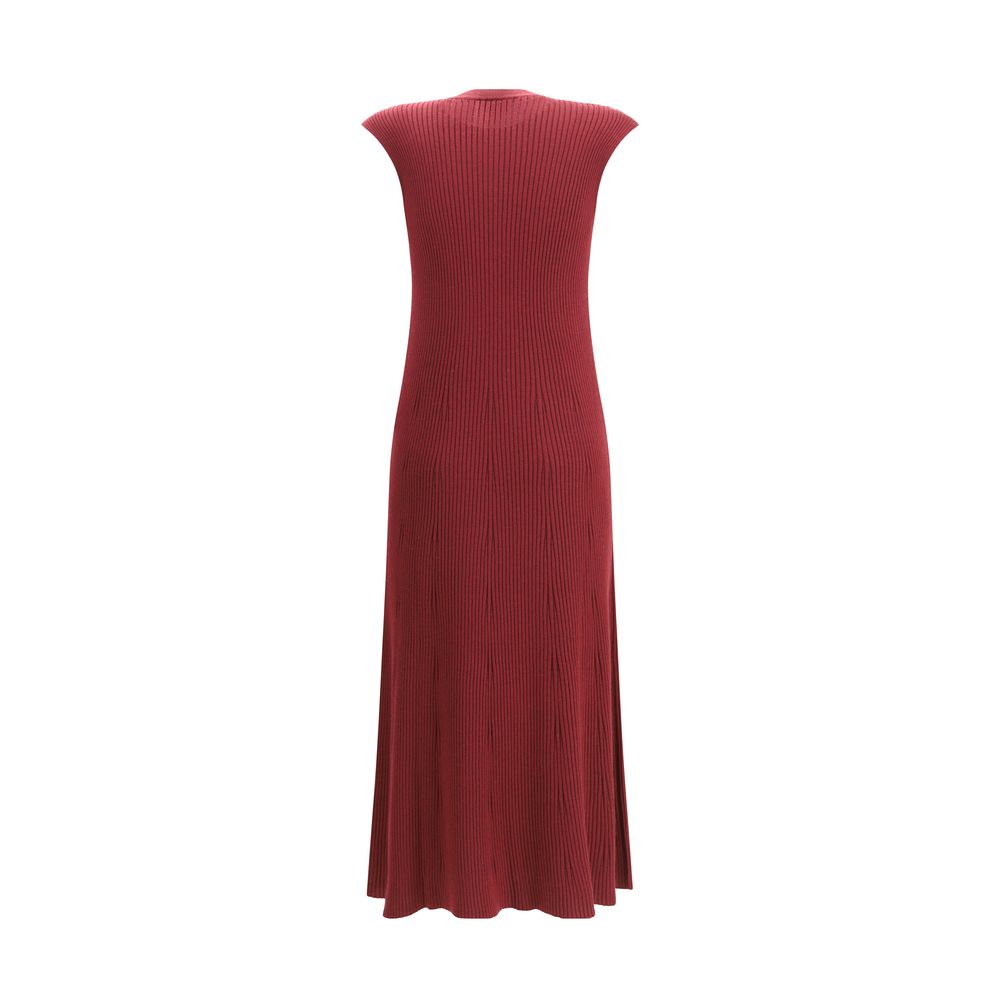 Bordeaux Cashmere Casual Dress