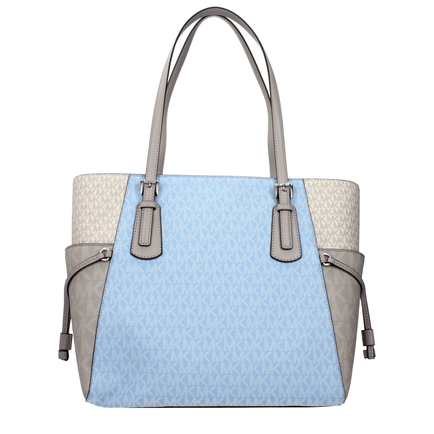 Light Blue Fabric Shoulder Bag