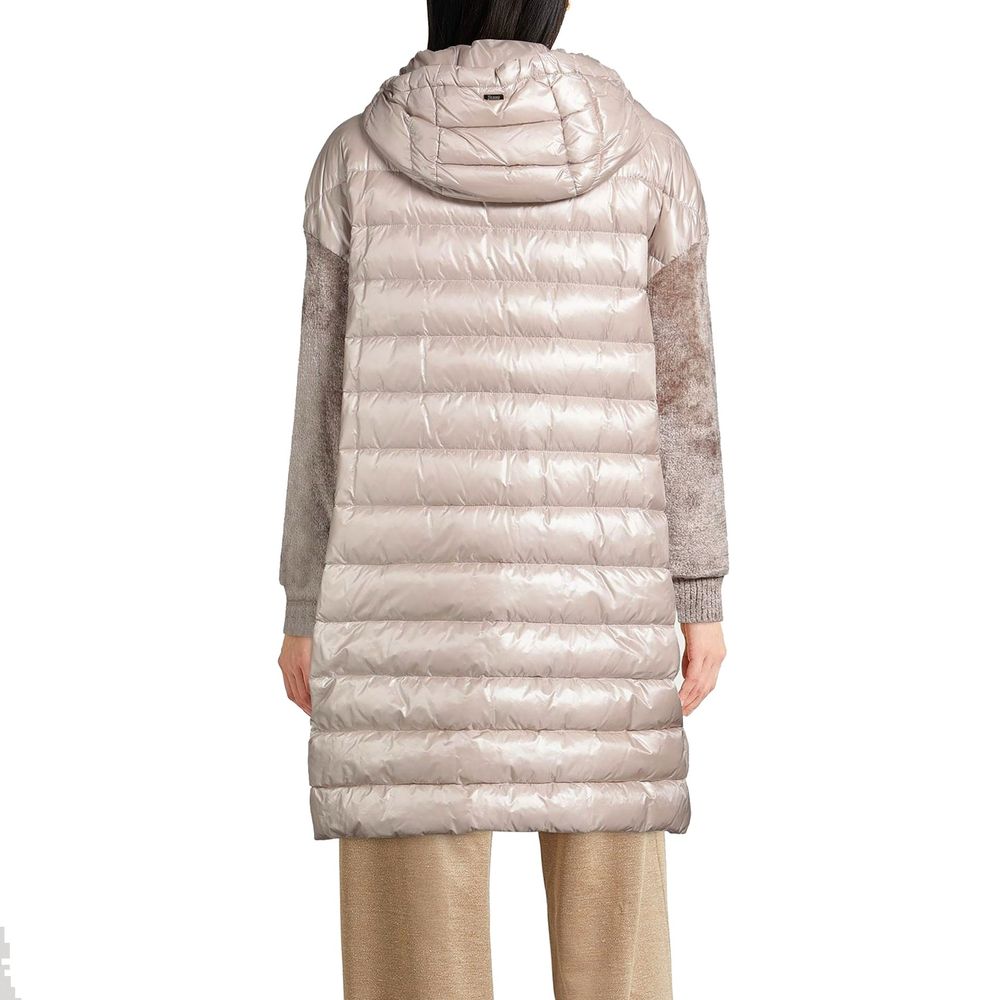 Beige Polyamide Coat