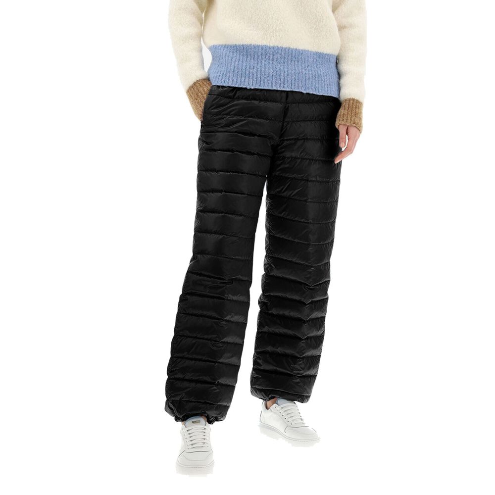 Black Polyamide Athletic Pants