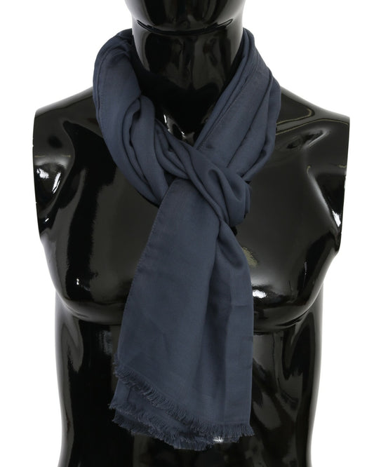 Modal Navy Blue Neck Wrap Men Shawl Scarf