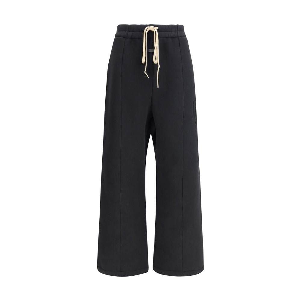 Black Cotton Casual Pants