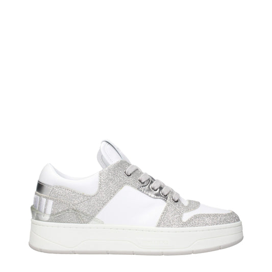 White Leather Low Top Sneakers
