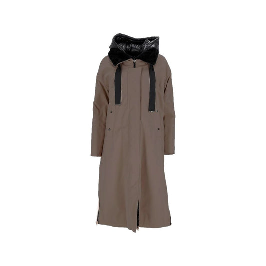 Brown Polyester Coat
