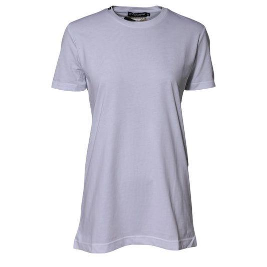 White Cotton Goodluck 2023 Crew Neck T-shirt