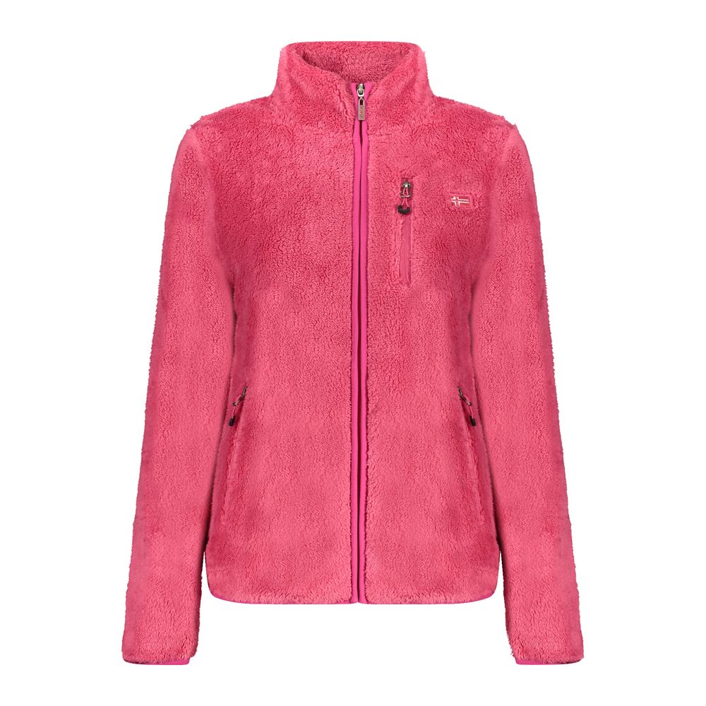 Pink Polyester Women Sweater