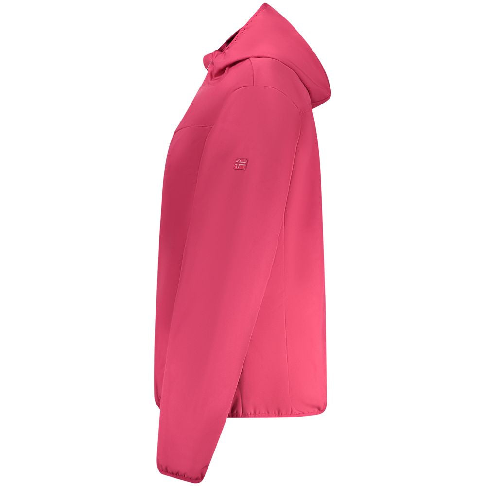 Pink Polyester Women Jacket