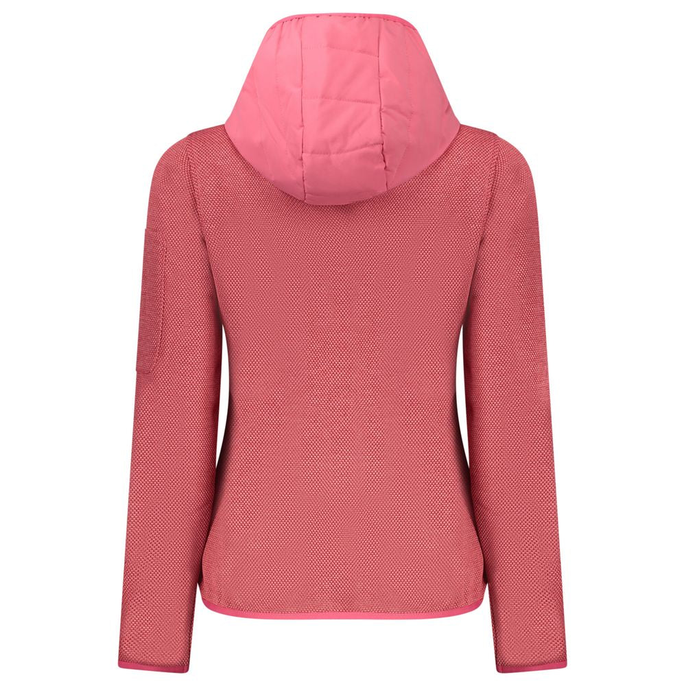 Pink Polyester Women Jacket