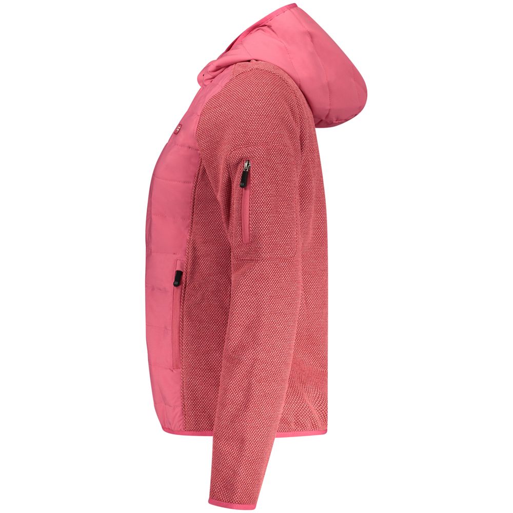 Pink Polyester Women Jacket