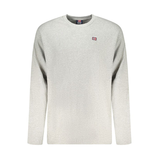 Gray Cotton Men T-Shirt