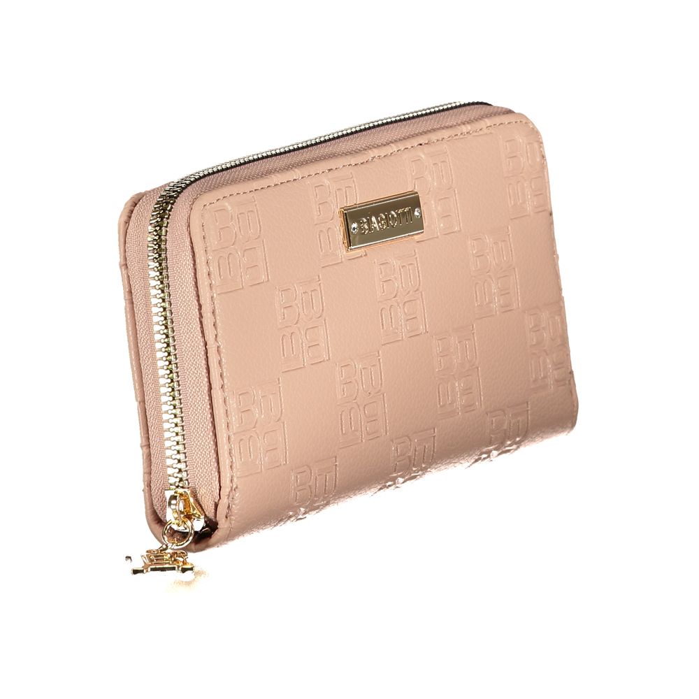 Pink Polyethylene Women Wallet