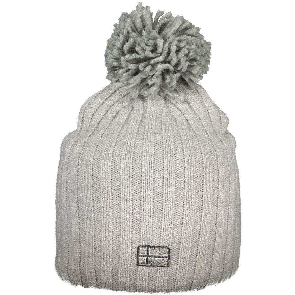 Gray Polyester Women Hat