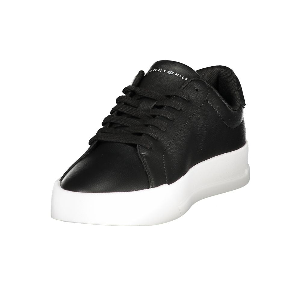 Black Leather Men Sneaker