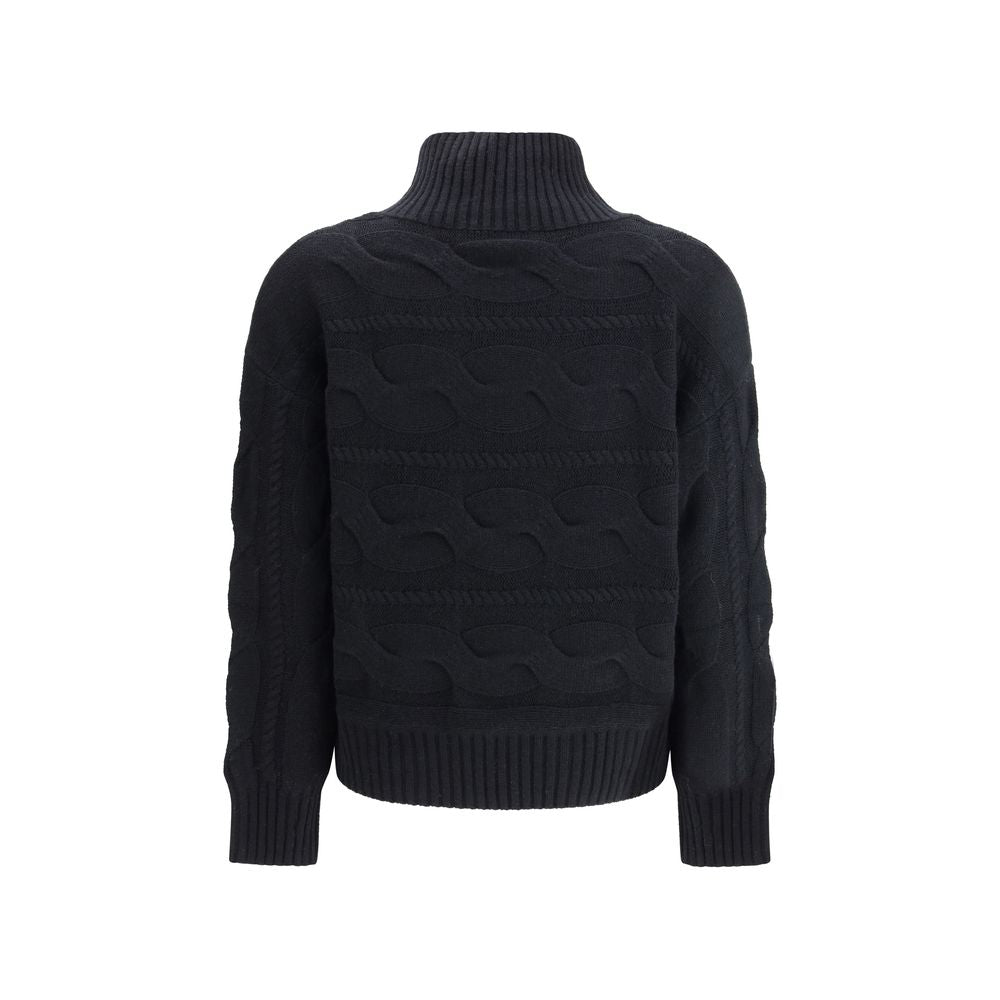 Black Wool Sweatshirt