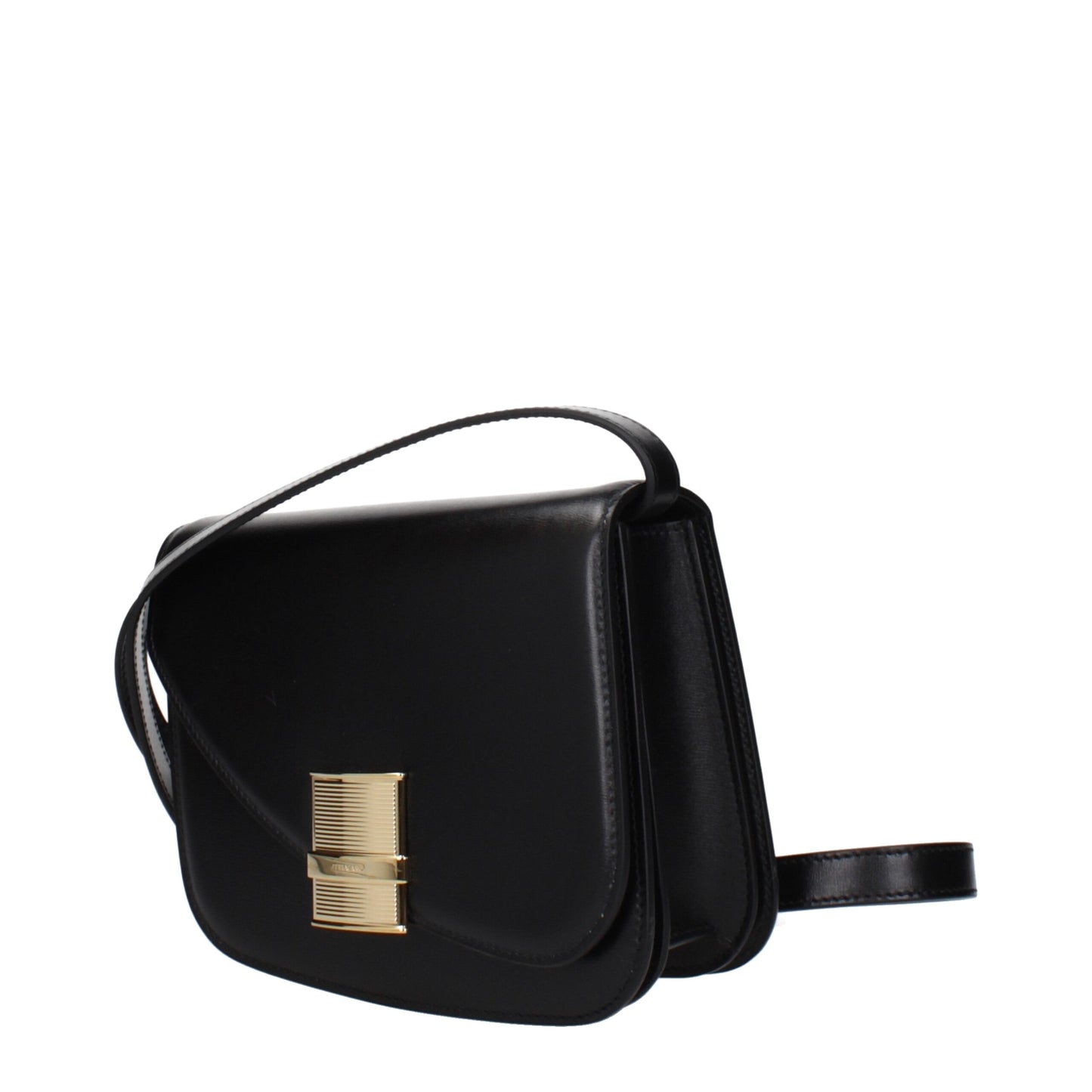Black Leather Crossbody Bag