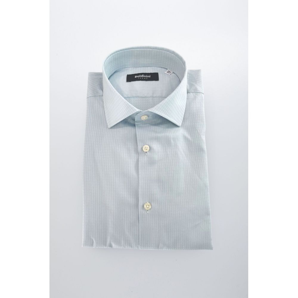 Light Blue Cotton Men Shirt
