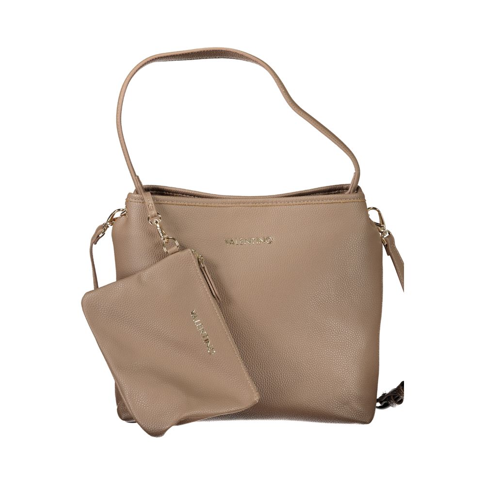 Brown Polyethylene Women Handbag