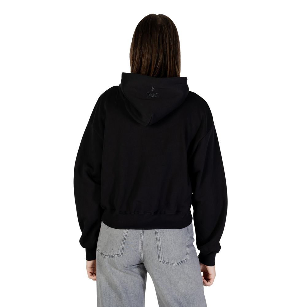 Black Cotton Hoodie