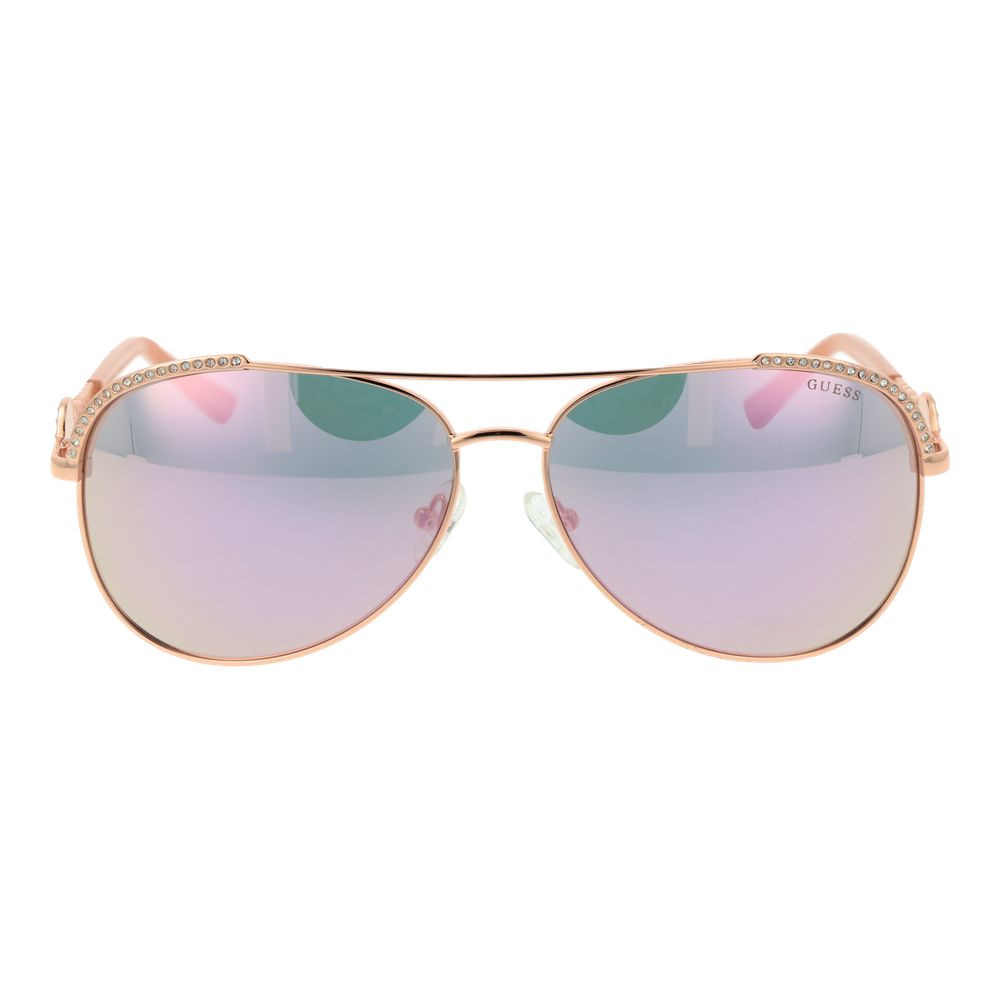 Rose Gold Metal Sunglasses