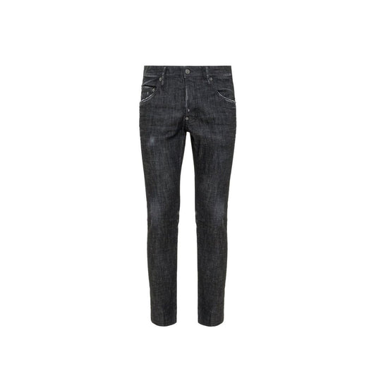 Black Cotton Jeans Denim