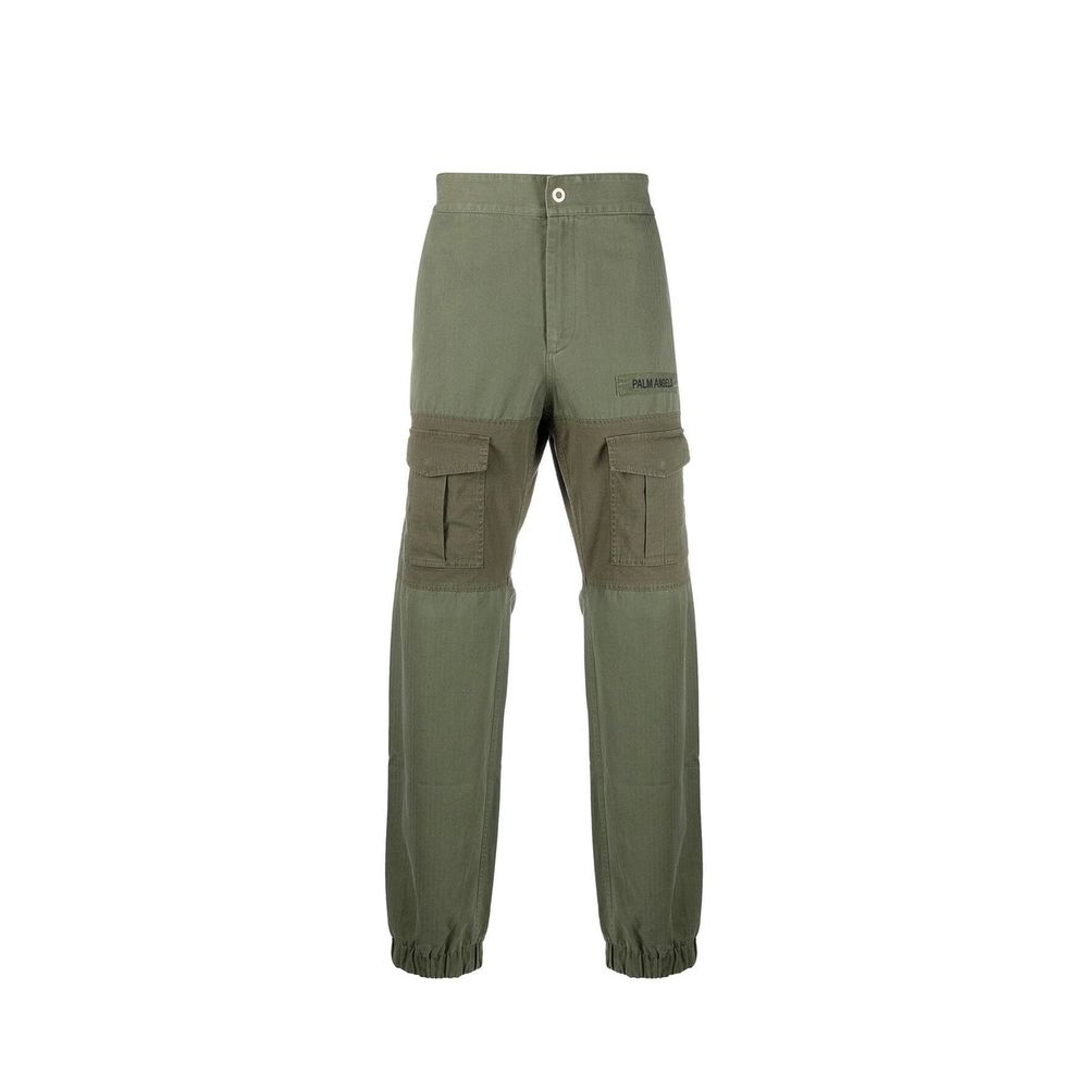 Green Cotton Cargo Pants