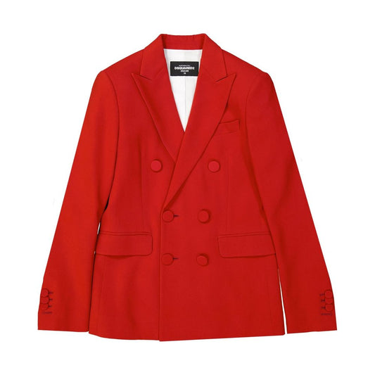 Red Viscose Coat