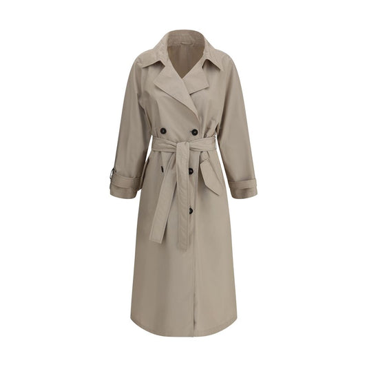Beige Polyester Coat
