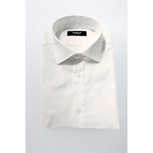 White Cotton Men's Shirt